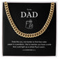 Cuban Link Chain for Dads with a sense of humor, great for Fathers Day, Birthday, Any day