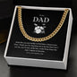 Cuban Necklace from Son to Dad, Musician themed Gift for Fathers Day or Birthday
