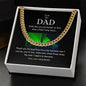 DJ Dad Gift, Cuban Necklace Gift for Fathers Day or Birthday, From Son to Dad, Father