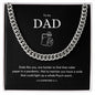 Cuban Link Chain for Dads with a sense of humor, great for Fathers Day, Birthday, Any day