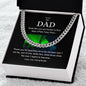 DJ Dad Gift, Cuban Necklace Gift for Fathers Day or Birthday, From Son to Dad, Father