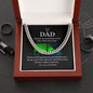 DJ Dad Gift, Cuban Necklace Gift for Fathers Day or Birthday, From Son to Dad, Father