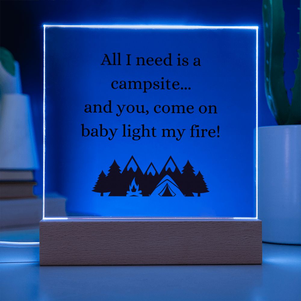 All I need is You, Multi-colored LED Night Light for your Office, Bar, Bedside or Mantle Piece