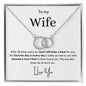 My Wife - Perfect Pair Necklace with optional Mahogany style Luxury Box