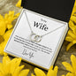 My Wife - Perfect Pair Necklace with optional Mahogany style Luxury Box