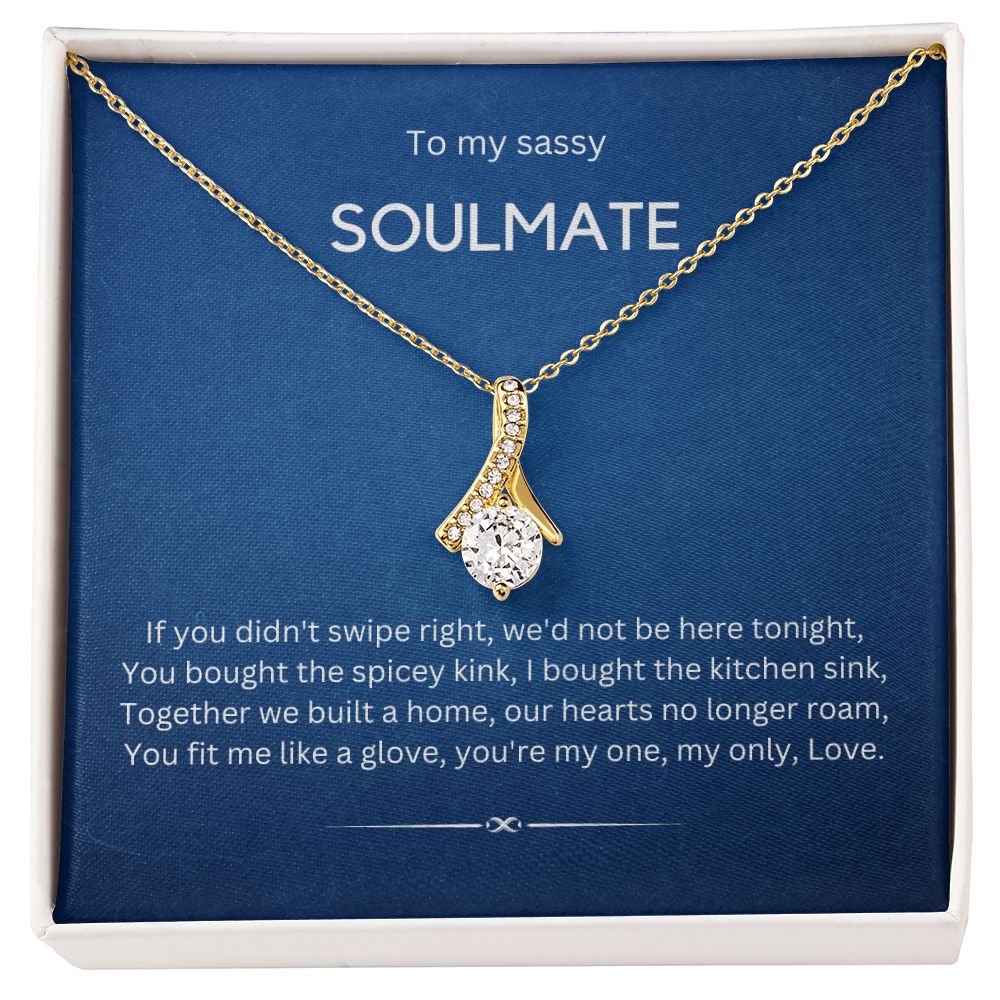 My Sassy Soulmate - Alluring Beauty Necklace with Pendant and CZ