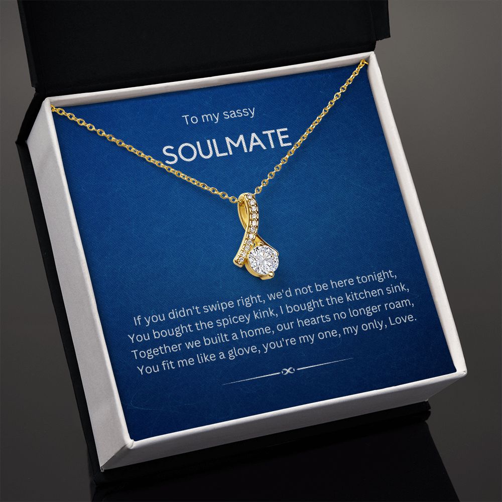 My Sassy Soulmate - Alluring Beauty Necklace with Pendant and CZ