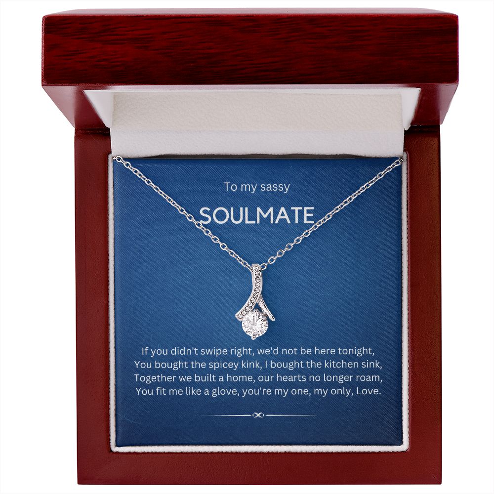 My Sassy Soulmate - Alluring Beauty Necklace with Pendant and CZ