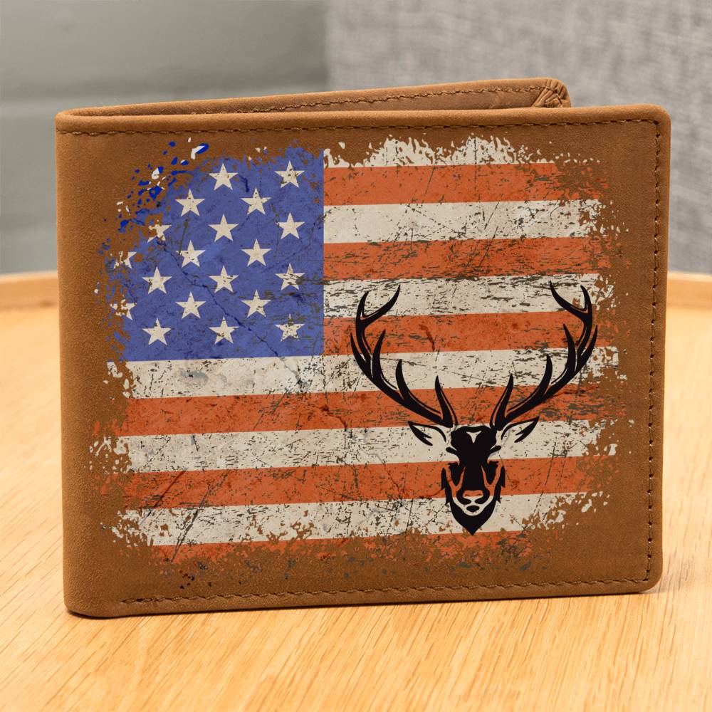 Ultimate Buck All American Hunting Wallet for Men - Stylish & Practical Present for Dad, Husband, Son or Hunting Buddies