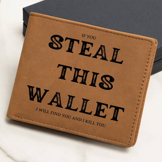 Genuine Leather Wallet for that special someone in your life who has a sense of humor