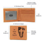 In God We Trust - Vintage Leather Wallet for Men - Wallet with American Flag Design - Perfect 4th of July Gift, Patriotic Leather Wallet
