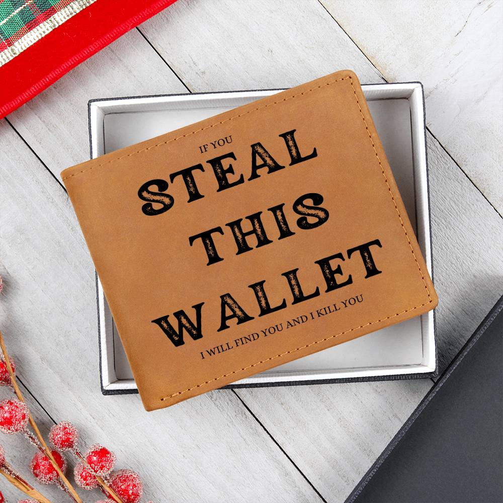 Genuine Leather Wallet for that special someone in your life who has a sense of humor