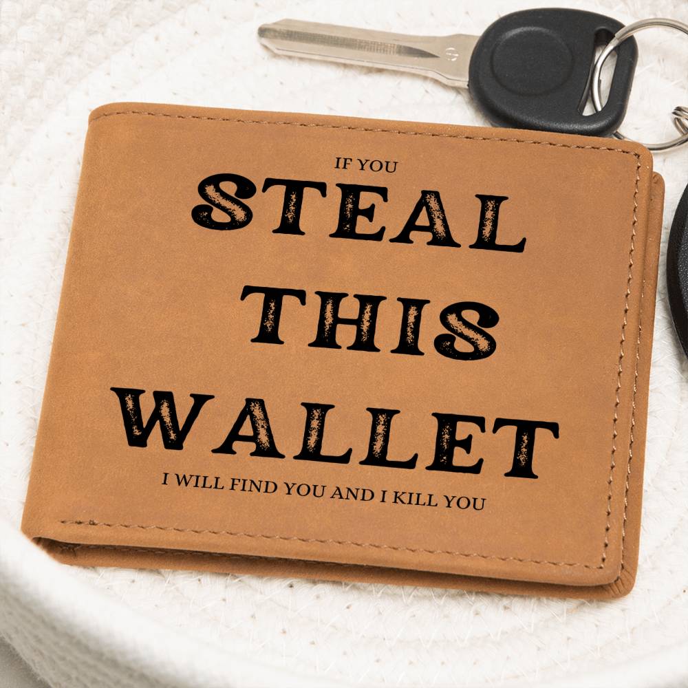 Genuine Leather Wallet for that special someone in your life who has a sense of humor