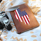 American Flag Journal made of Vegan Leather with 200 lined pages for your personal notes, music, prayers or reminders