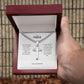Cuban Link Chain with Cross you can Engrave your words onto the back of