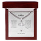 Cuban Link Chain with Cross you can Engrave your words onto the back of