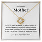 Superstar Mother - 14K White or 18K Yellow Gold over stainless steel Love Knot Pendant and Necklace