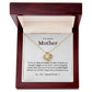 Superstar Mother - 14K White or 18K Yellow Gold over stainless steel Love Knot Pendant and Necklace