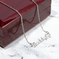 Adopted Dog Mom - Personalized Name Necklace with Pet Paw, 14k Yellow Gold finish