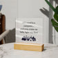All I need is You, Multi-colored LED Night Light for your Office, Bar, Bedside or Mantle Piece