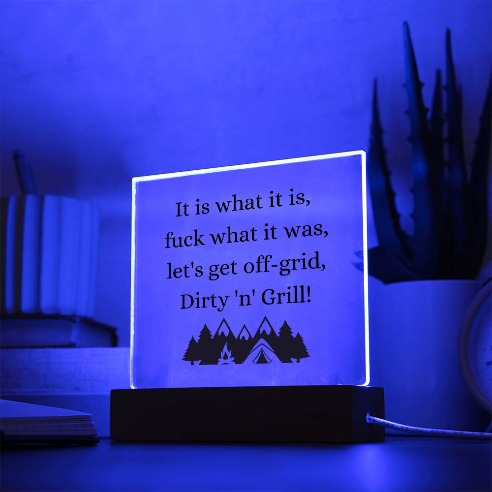 Naughty Multi-colored LED Night Light for your Office, Bar, Bedside or Mantle Piece