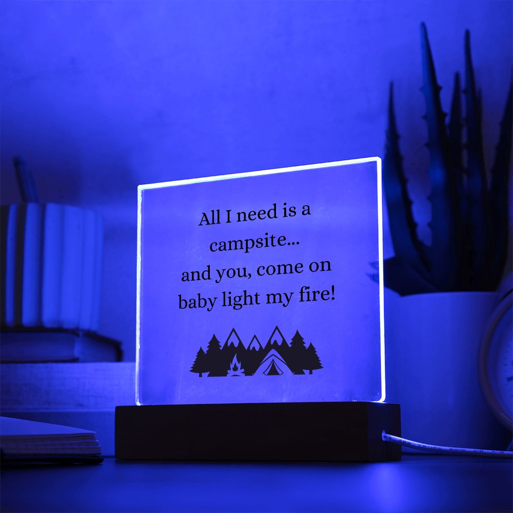 All I need is You, Multi-colored LED Night Light for your Office, Bar, Bedside or Mantle Piece