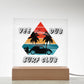 Vee Dub Surf Club - Embrace the Tranquility - LED Acrylic Plaque for your Bar, Bedroom, or Garage