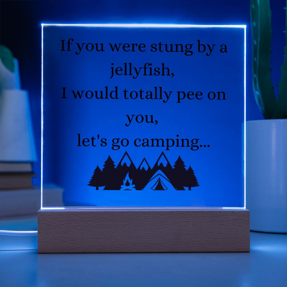 Cheeky Camping, Multi-colored LED Night Light for your Fish Tank, Office, Bar, Bedside or Mantle Piece