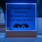 Camping Themed Multi-colored LED Night Light for your Office, Bar, Bedside or Mantle Piece