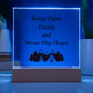 Keep Calm, Multi-colored LED Night Light for your Office, Bar, Bedside or Mantle Piece