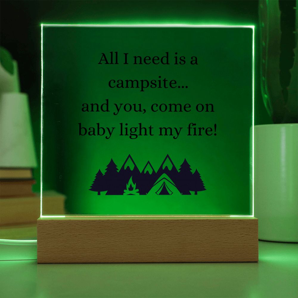 All I need is You, Multi-colored LED Night Light for your Office, Bar, Bedside or Mantle Piece