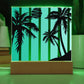 Beach Vibes - LED  Plaque - Whether you're a beach-loving bar owner looking to enhance your patrons' experience, a bedroom dweller longing for a serene escape, or an office worker seeking a calming atmosphere, this plaque is your ticket to beach paradise.