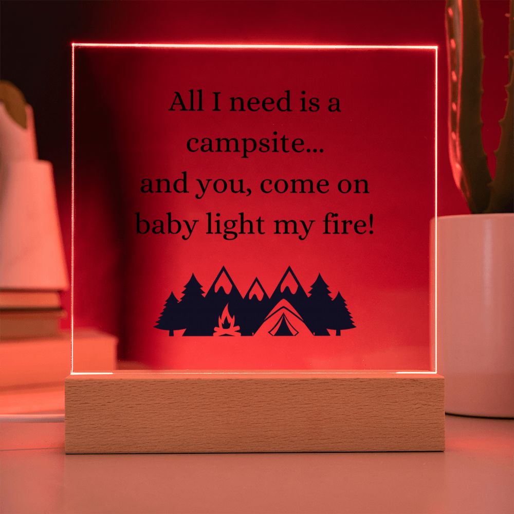 All I need is You, Multi-colored LED Night Light for your Office, Bar, Bedside or Mantle Piece