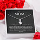 To Mom - Alluring Beauty Necklace with white or yellow gold finish