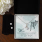 Dearest Mom - Alluring Beauty Necklace and Cubic Zirconia Earring Set