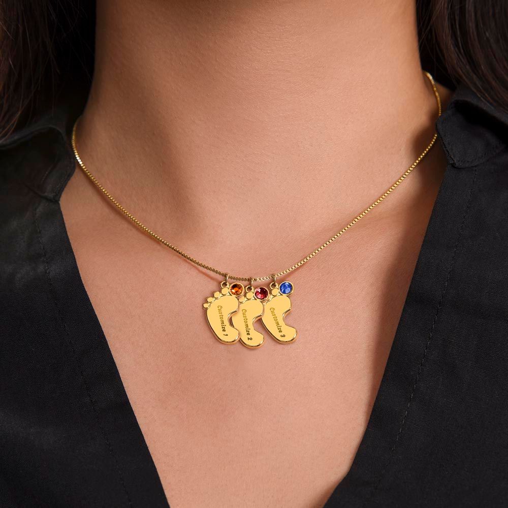 Amazing Mom - Customized Necklace and Birthstones